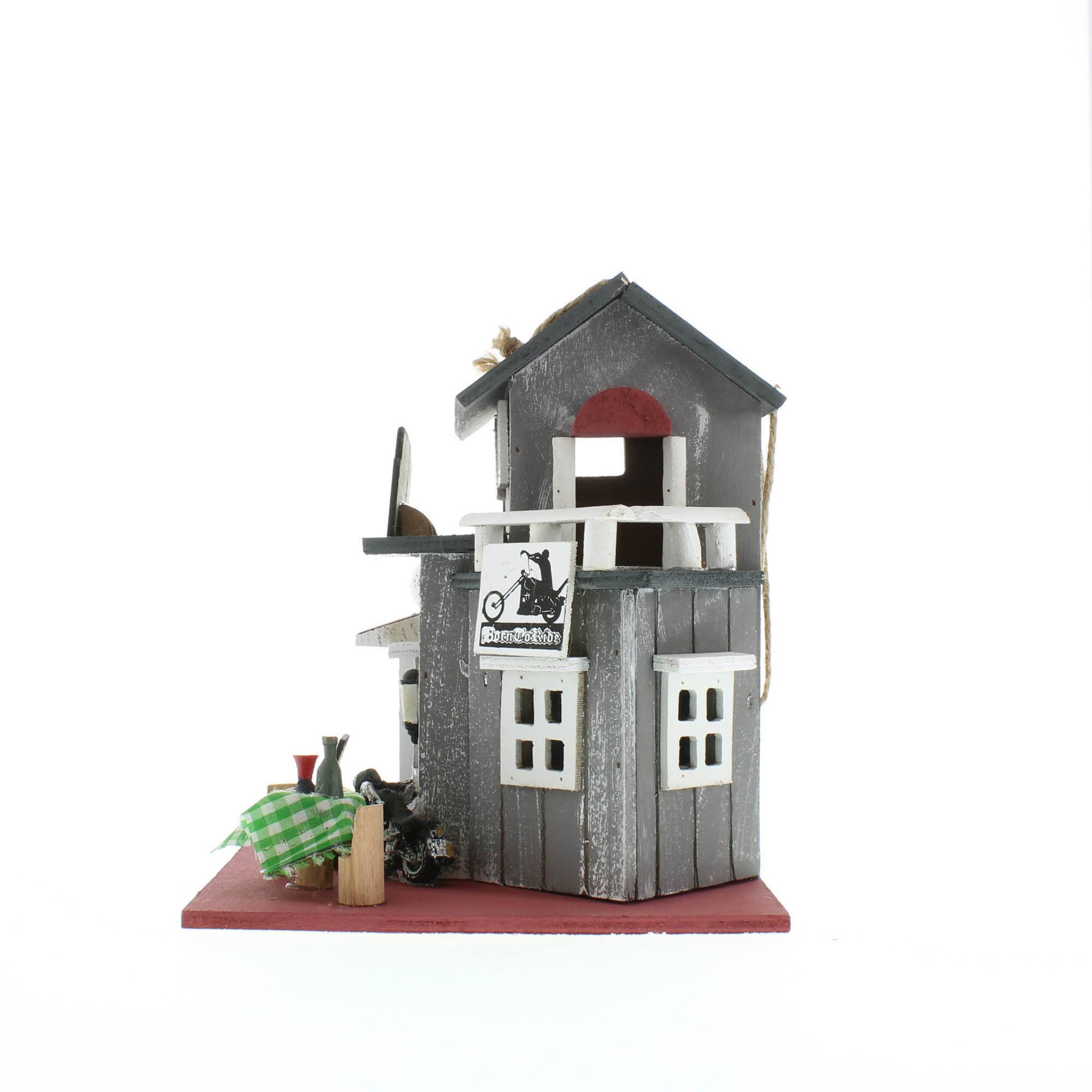 9'' Route 66 Biker Bar Birdhouse